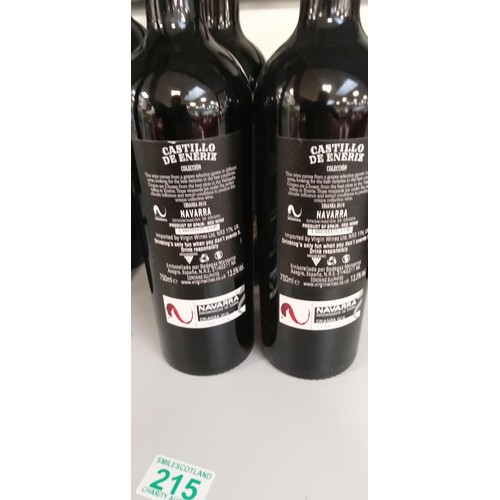 215 - 4x Bottles of Castillo De Eneriz Crianza 2018 wine