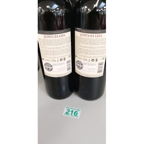 216 - 4x Bottles of Quinta Da Leda Douro 2017 wine