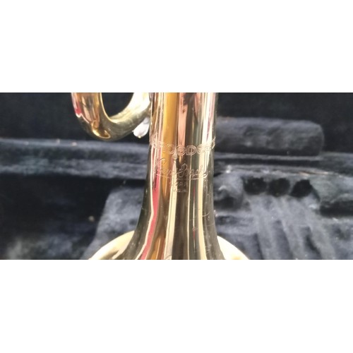 221 - Bach Mercedes 2 gold vintage trumpet in case