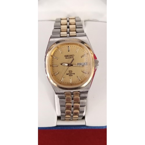 264 - Boxed Seiko sports 100 watch