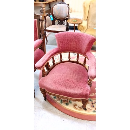 304 - Victorian club chair & 1 other