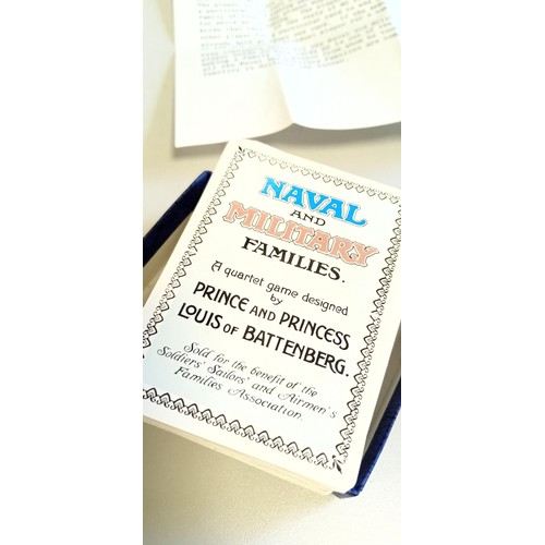 51 - Naval & Military Families (Happy Families) card game in original condition (looks like it has never ... 