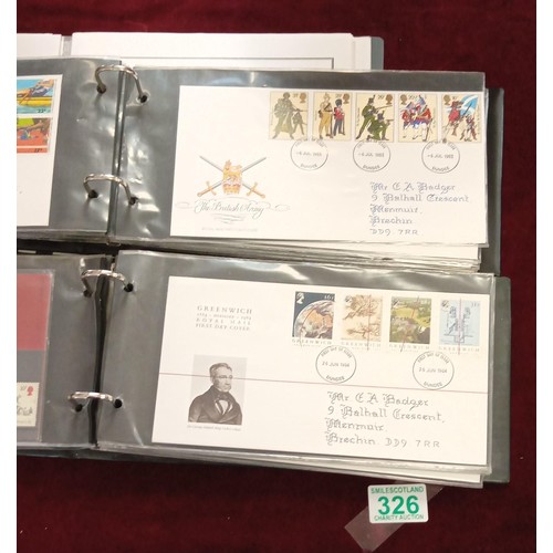 326 - 2x Albums of First day covers & British Stamps