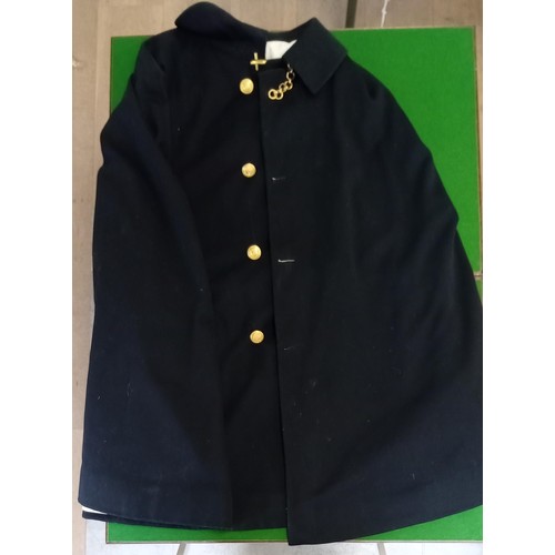 382 - Original Royal Navy vintage cape with buttons