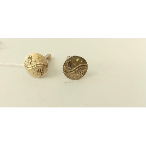 75 - Ola Gorie sterling silver cufflinks