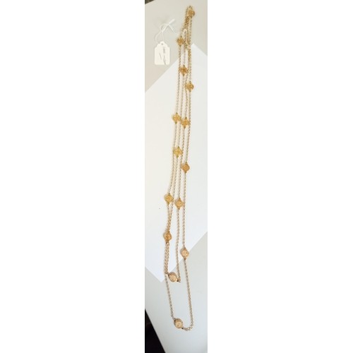 126 - Ola Gorie bespoke 9ct gold double strand chain 44.5g approx.