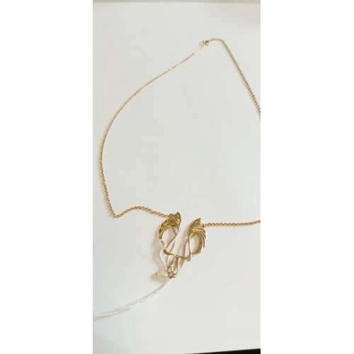 145 - 9ct gold necklace 6.1g approx.