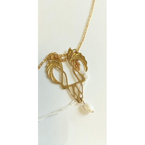 145 - 9ct gold necklace 6.1g approx.