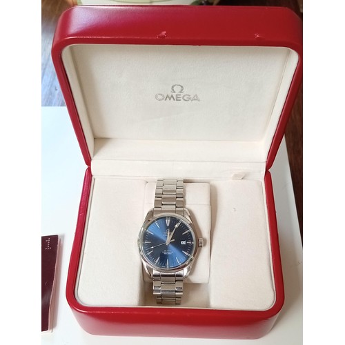 170 - Omega Seamaster Aqua Terra with original box and papers with Metal strap and original metal work for... 