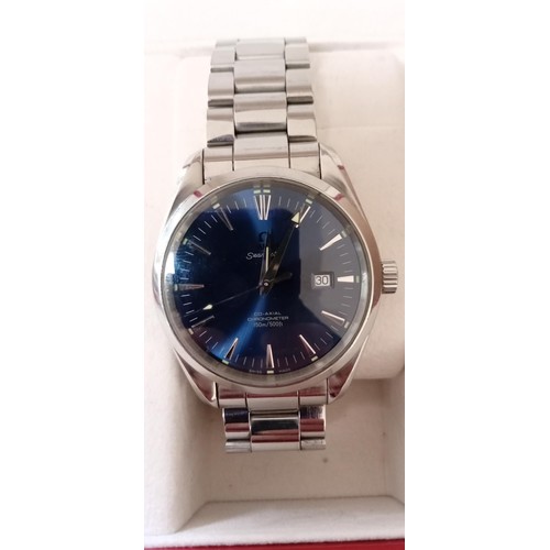 170 - Omega Seamaster Aqua Terra with original box and papers with Metal strap and original metal work for... 