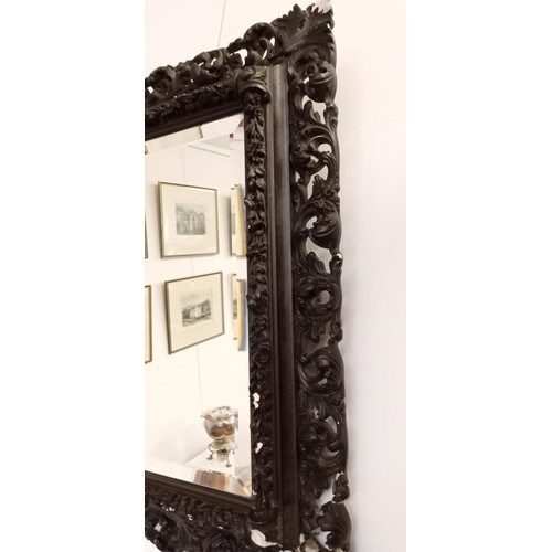 84 - Vintage salvaged bevelled mirror ornate with frame damage