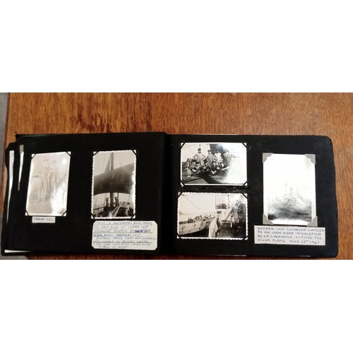 102 - A unique collection of original photographs (in an album) detailing the life of a sailor from the se... 