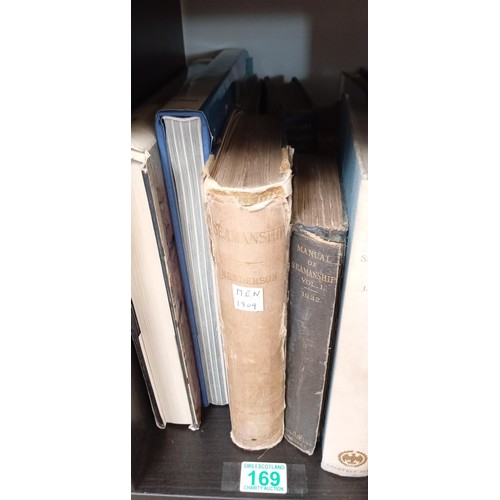 169 - Quantity of books on sailing, including Seamanship, includes 