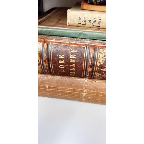 175 - Dore Gallery (2 volumes) by Edmund Ollier.  Poor condition with detached covers and missing spine (v... 