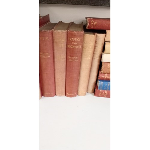 192 - Collection of Rudyard Kipling hardback books.  15 in total, early 1900s.