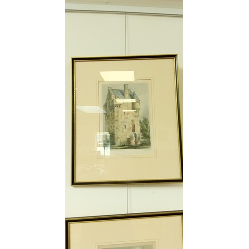 205 - 8 Framed pictures of Scottish castles