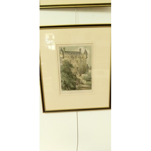 205 - 8 Framed pictures of Scottish castles