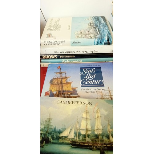 207 - A number of books relating to sailing ships.