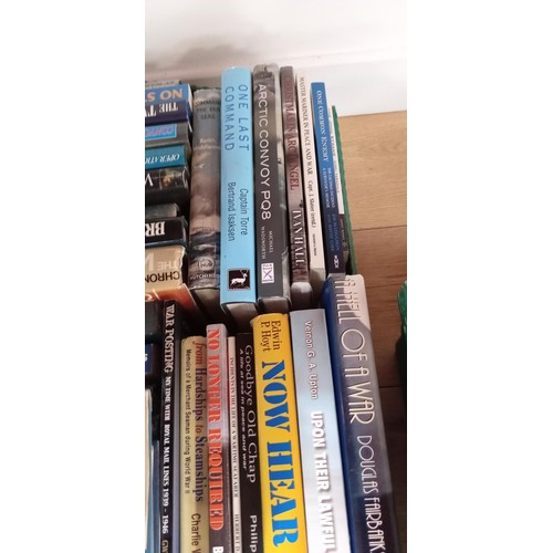 210 - Collection of war related books; autobiographical and true war stories.