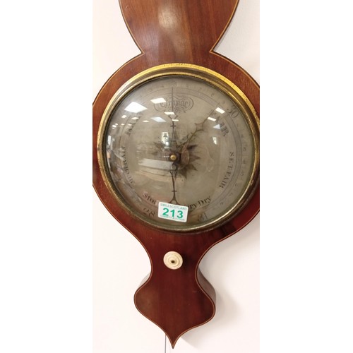 213 - Vintage banjo barometer