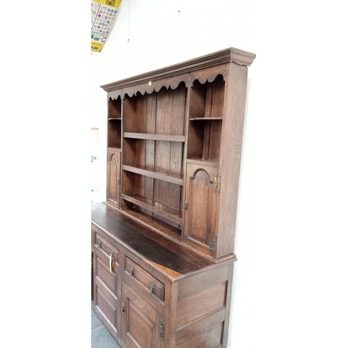 254 - Late 18th/ early 19th oak dresser