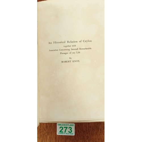 273 - Books on Ceylon, including: 