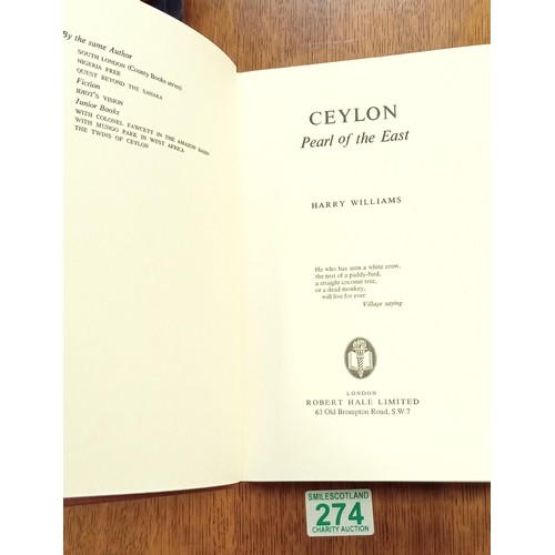 274 - Books relating to Ceylon:  Including 