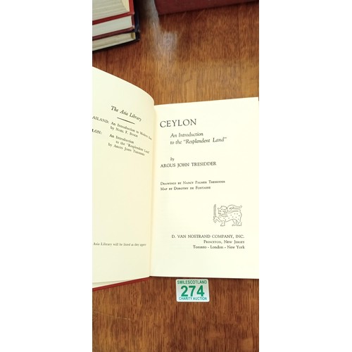 274 - Books relating to Ceylon:  Including 