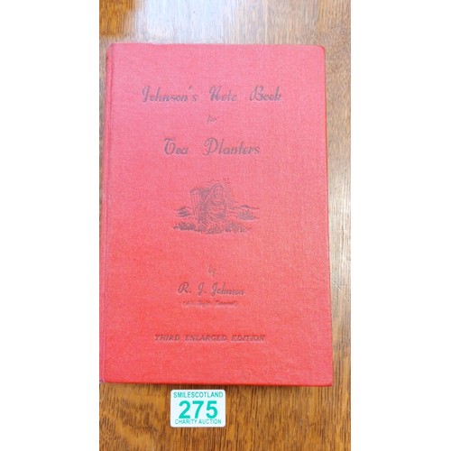 275 - Books on tea planting in India and Ceylon, including 