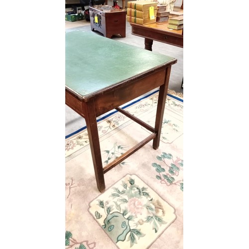 288 - Vintage library table with inlaid top 106 x 68 x 78cm approx.