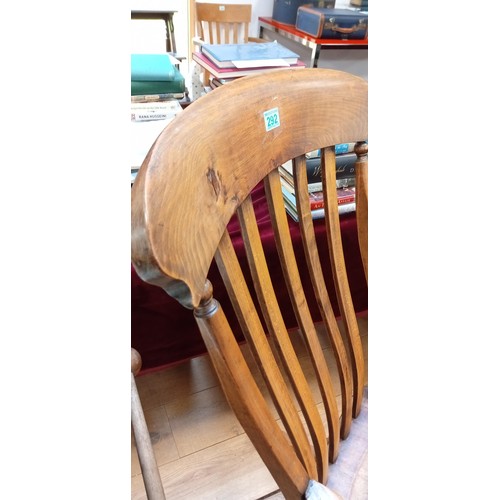 292 - Vintage solid wood rocking chair