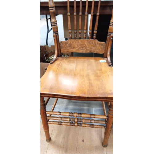 299 - 2 vintage wooden chairs