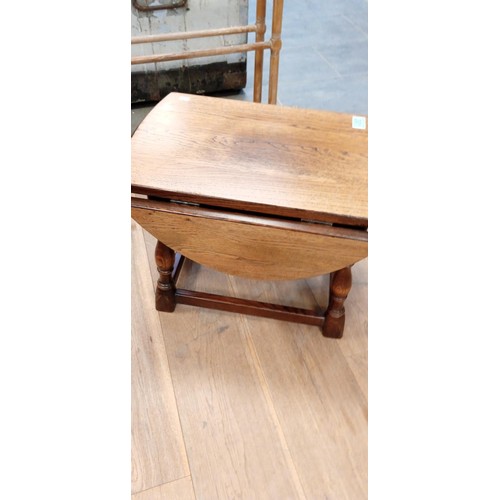 301 - Drop leaf small side table plus one other