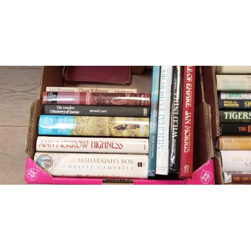 306 - Indian interest: Various books relating to the Indian war / uprising and the Victorian Raj. 2 boxes