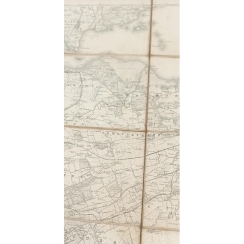 297D - Folding linen backed map of Edinburgh, dated 1877, from original ordnance survey map 1857.