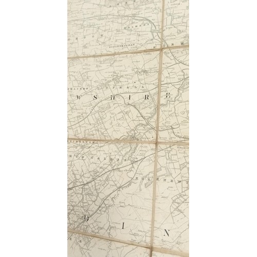 297D - Folding linen backed map of Edinburgh, dated 1877, from original ordnance survey map 1857.