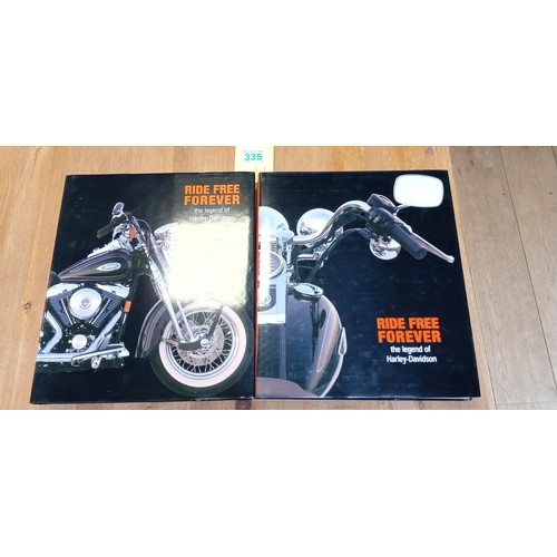 335 - Ride Free Forever 'The Legends of Harley Davidsons' 2 volumes in original binder