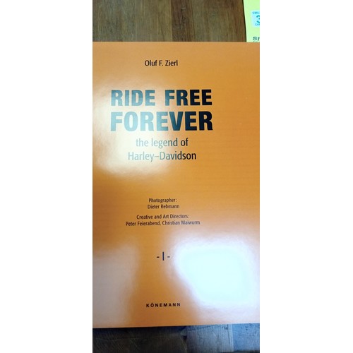 335 - Ride Free Forever 'The Legends of Harley Davidsons' 2 volumes in original binder