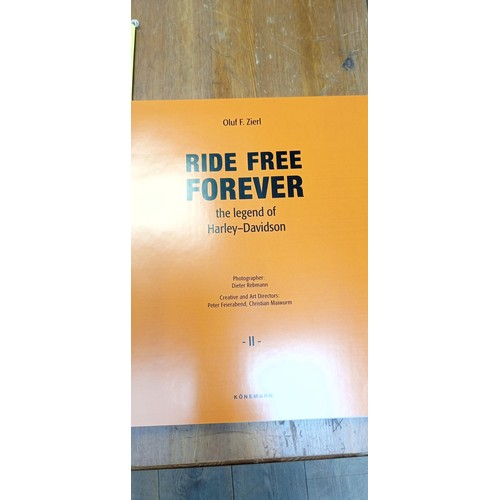 335 - Ride Free Forever 'The Legends of Harley Davidsons' 2 volumes in original binder