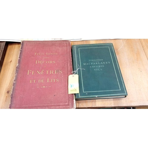 338 - Macfarlanes Castings Volume 1 7th Edition plus Felix Lenoir Decors de Fenetres et de Lits