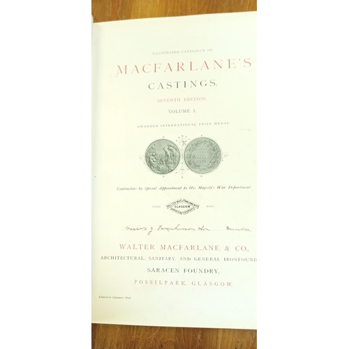 338 - Macfarlanes Castings Volume 1 7th Edition plus Felix Lenoir Decors de Fenetres et de Lits