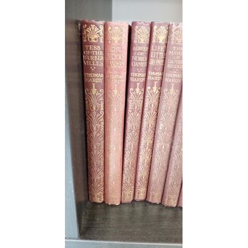 165 - Collection of Thomas Hardy literature - Macmillan's Pocket Hardy, 11 books. Published 1919.  Brown l... 