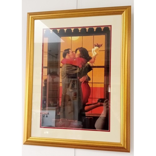 11 - Jack Vettriano OBE (Scottish born 1951) framed, print of 'Back Where You Belong' frame size 76 x 59c... 