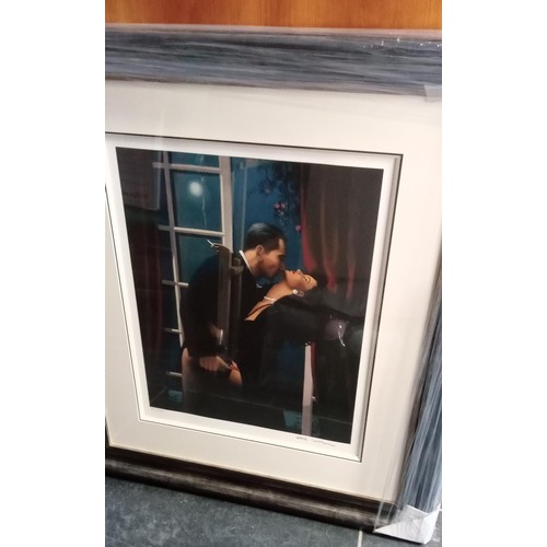 15 - Jack Vettriano OBE (Scottish born 1951) framed, limited edition signed print of 'Night Geometry' 315... 