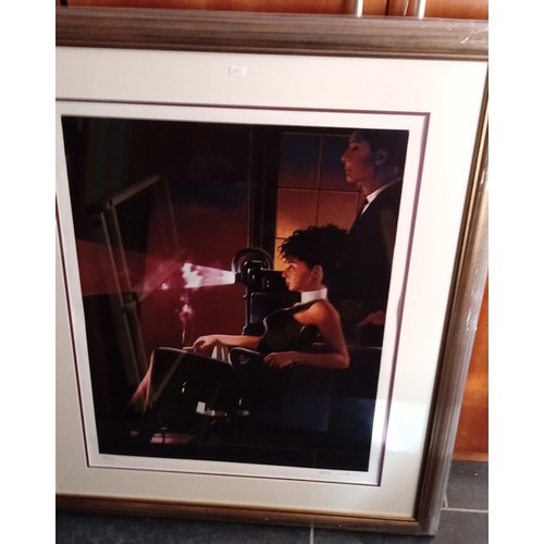 20 - Jack Vettriano OBE (Scottish born 1951) framed, limited edition signed print of  'Imperfect Past' 87... 