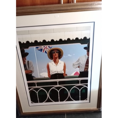 22 - Jack Vettriano OBE (Scottish born 1951) framed, limited edition signed print of 'Bird on a Wire' 87 ... 