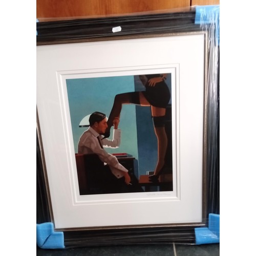 28 - Jack Vettriano OBE (Scottish born 1951) framed, limited edition signed print of 'Night Calls' 54 of ... 