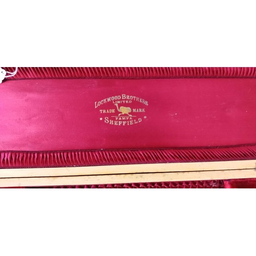 76 - Lockwood Brothers Sheffield steel carving set