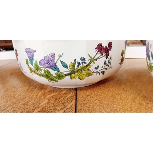 78 - 2 large Poole pottery fern down bowls