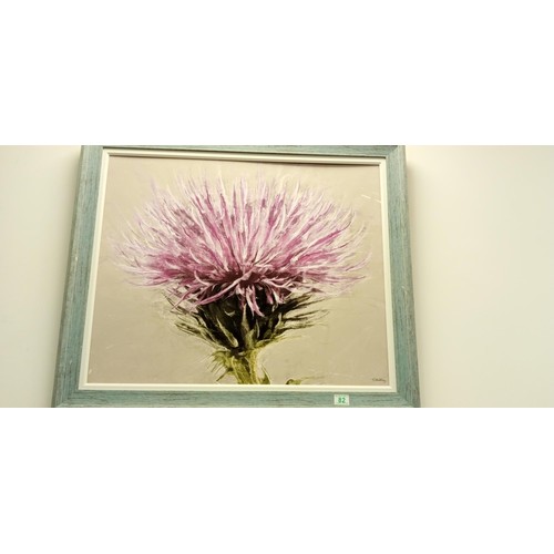 82 - Large print of Thistle framed